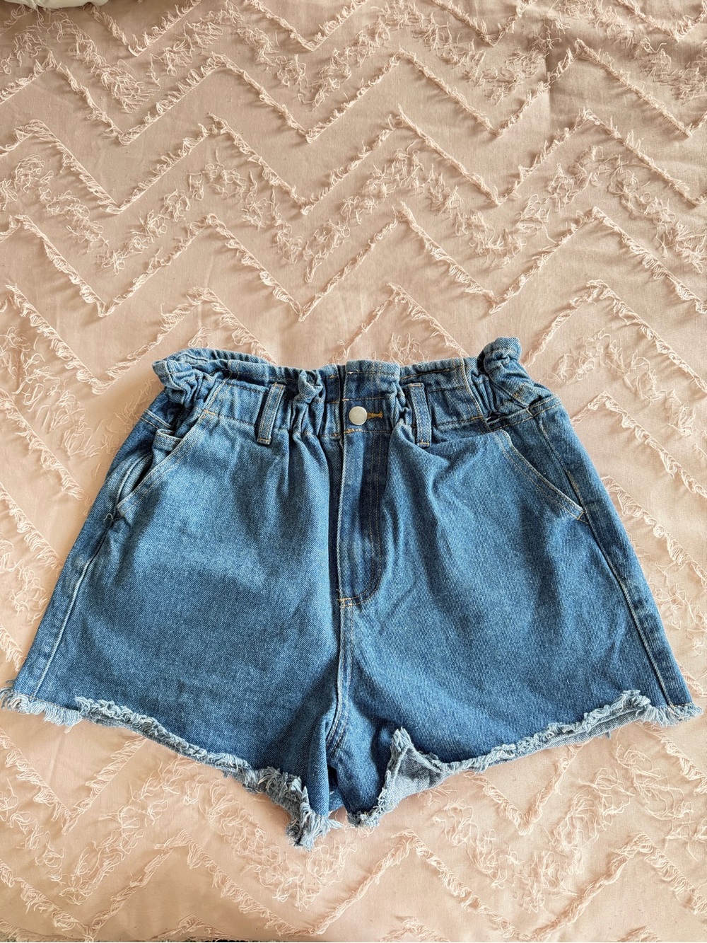 New In Paperbag Blue Jean Shorts, Size Small